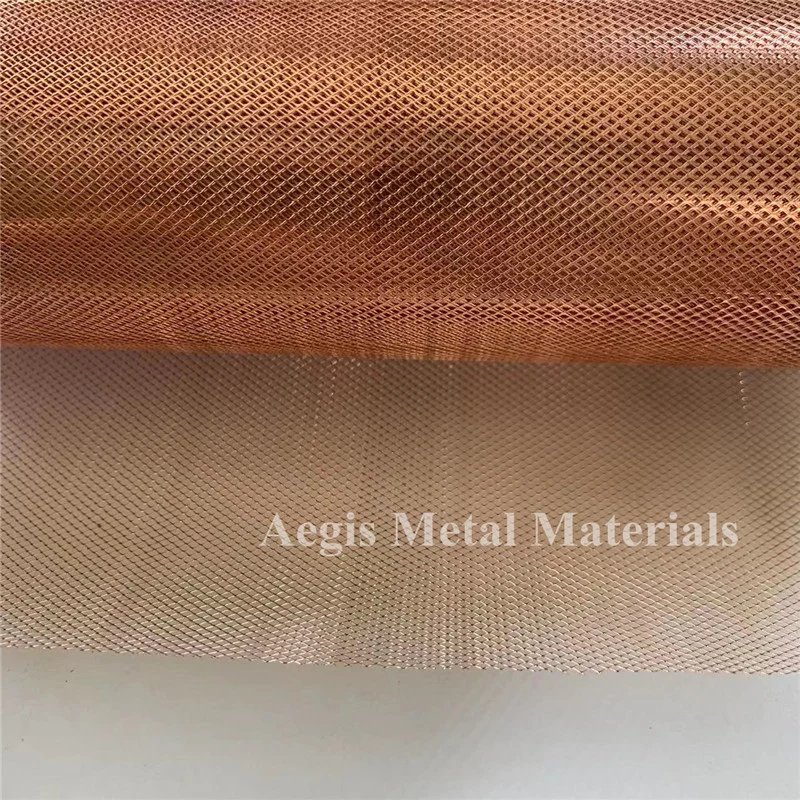 Micron Copper Expanded Metal Mesh For Electromagnetic Shielding